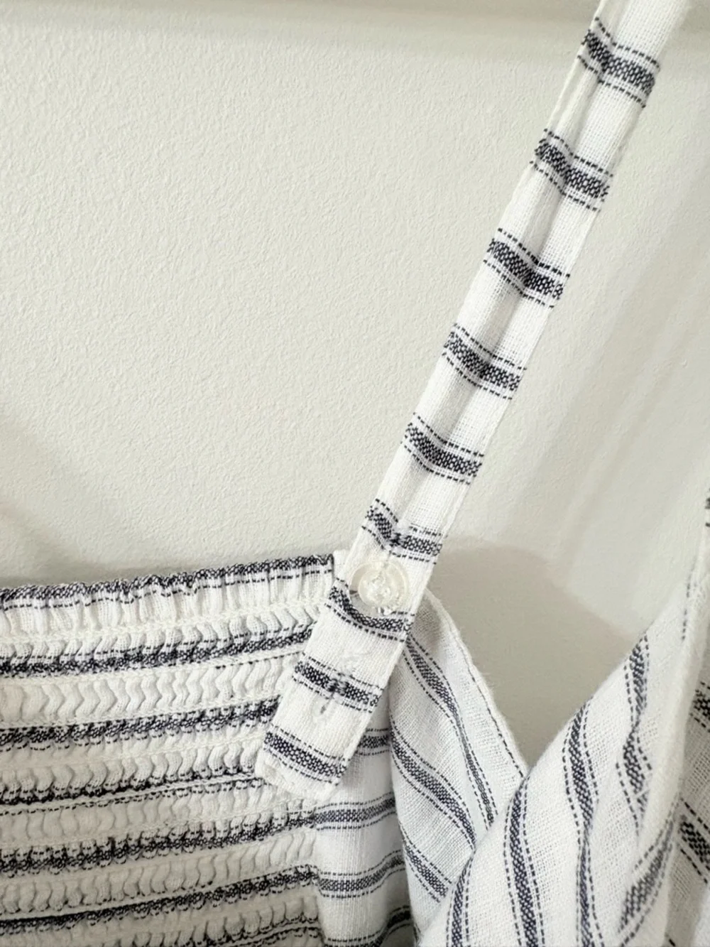 OLD NAVY Striped Cotton Fit & Flare Tank Dress Womens M Coastal Nautical Beachy - Picture 4 of 5